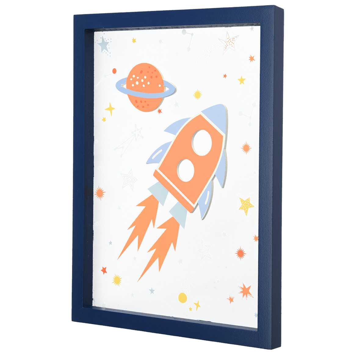 Topolino Wandbild mit Weltraum-Motiv dunkelblau