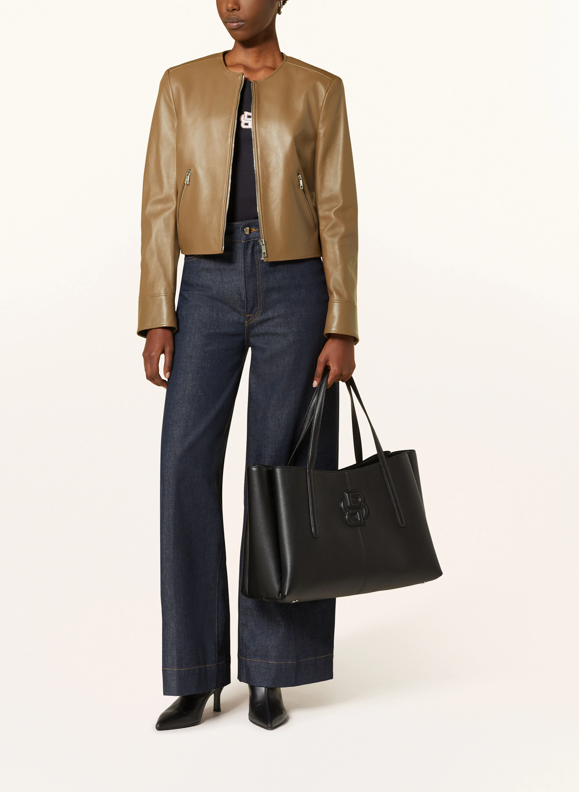 BOSS Lederjacke SADENITA