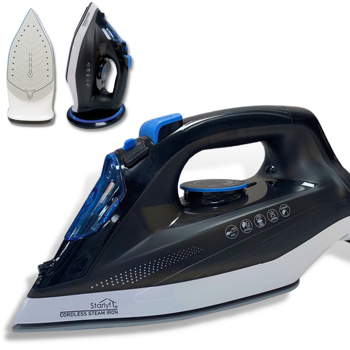 Starlyf® Bügeleisen kabellos Dampfbügeleisen Cordless Steam Iron
