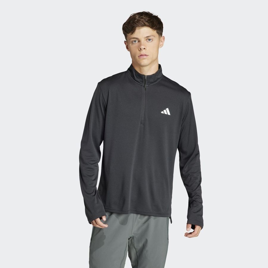Adidas T-shirt de training à manches longues et zip 1/4 Train Essentials