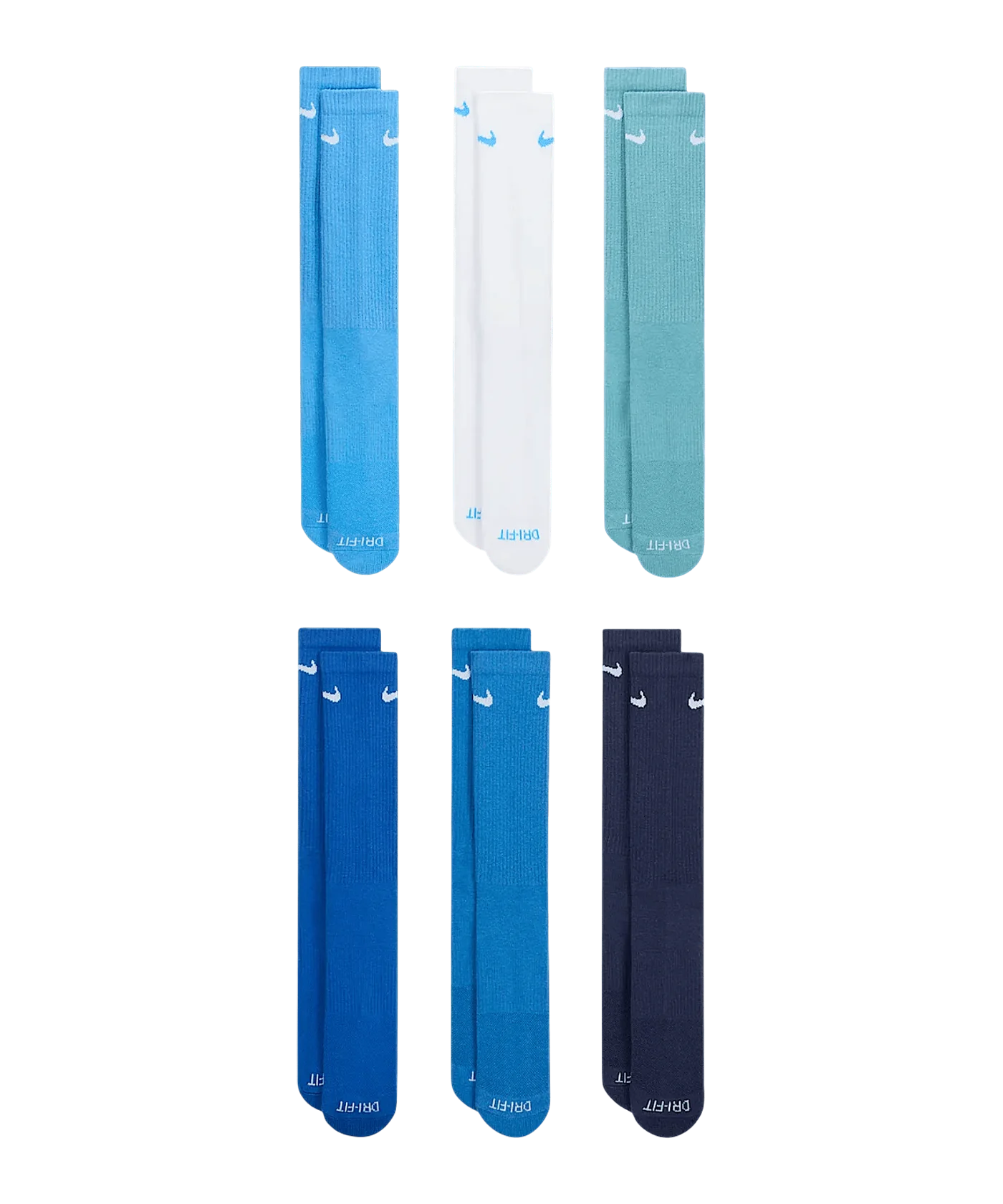 Nike Everyday Plus Cushioned Crew 6er Pack Socken Blau F937