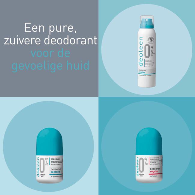 Deoleen Sensitive Aerosol 0% Aluminium Deodorant Spray 150 ML