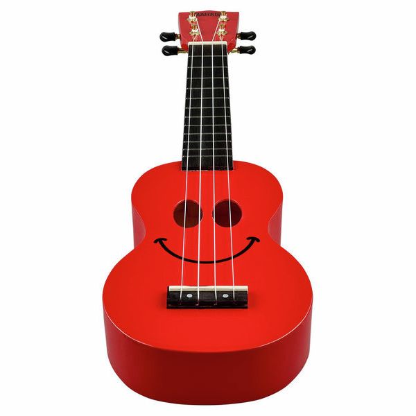 Mahalo Smiley Ukulele Red