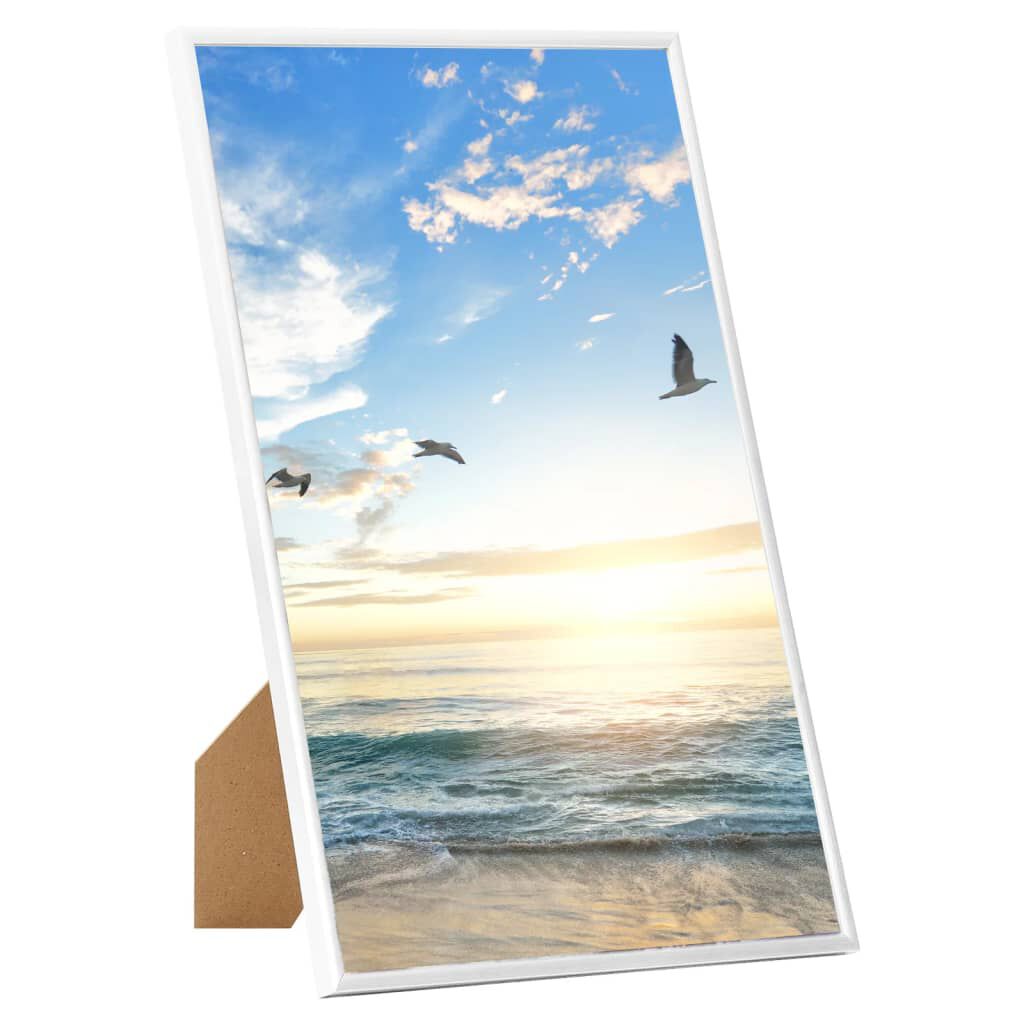 vidaXL Fotolijsten, set van 3, staand, wit, 10x15 cm, MDF