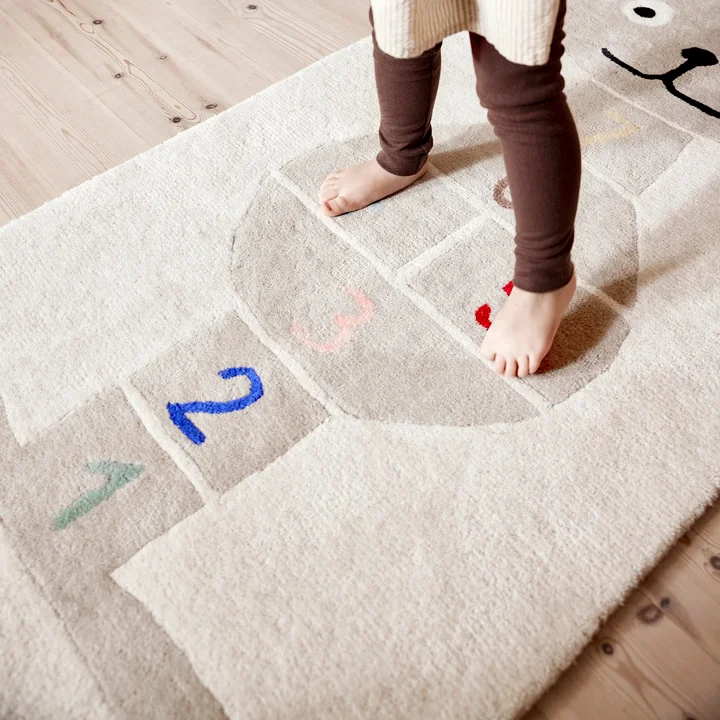 OYOY - Kinderspielteppich, 180 x 75 cm, Kaninchen