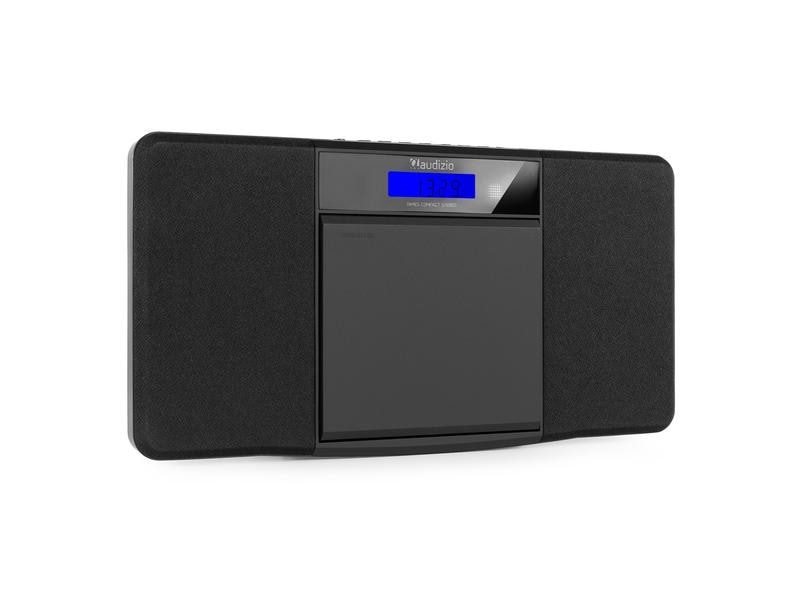 Audizio Radio/CD-Player Nimes Schwarz Stilvolles Stereo-HiFi-System mit USB und CD-Player