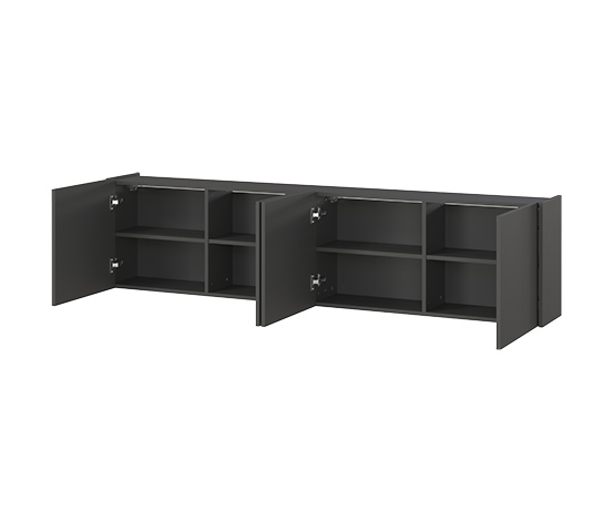 Mehrzweckschrank »Piana«, 4 Türen, graphit