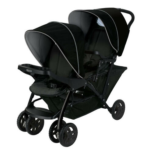 Poussette Double Stadium Duo Noir et Gris - GRACO