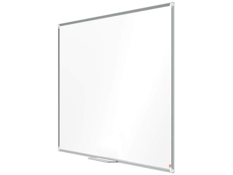 Nobo Premium Plus Whiteboard Stahl 90 x 180 cm, magnethafte Stahl Whiteboard im klassischen Format 90 x 180 cm mit magnetischer Oberfläche und Eckmontage