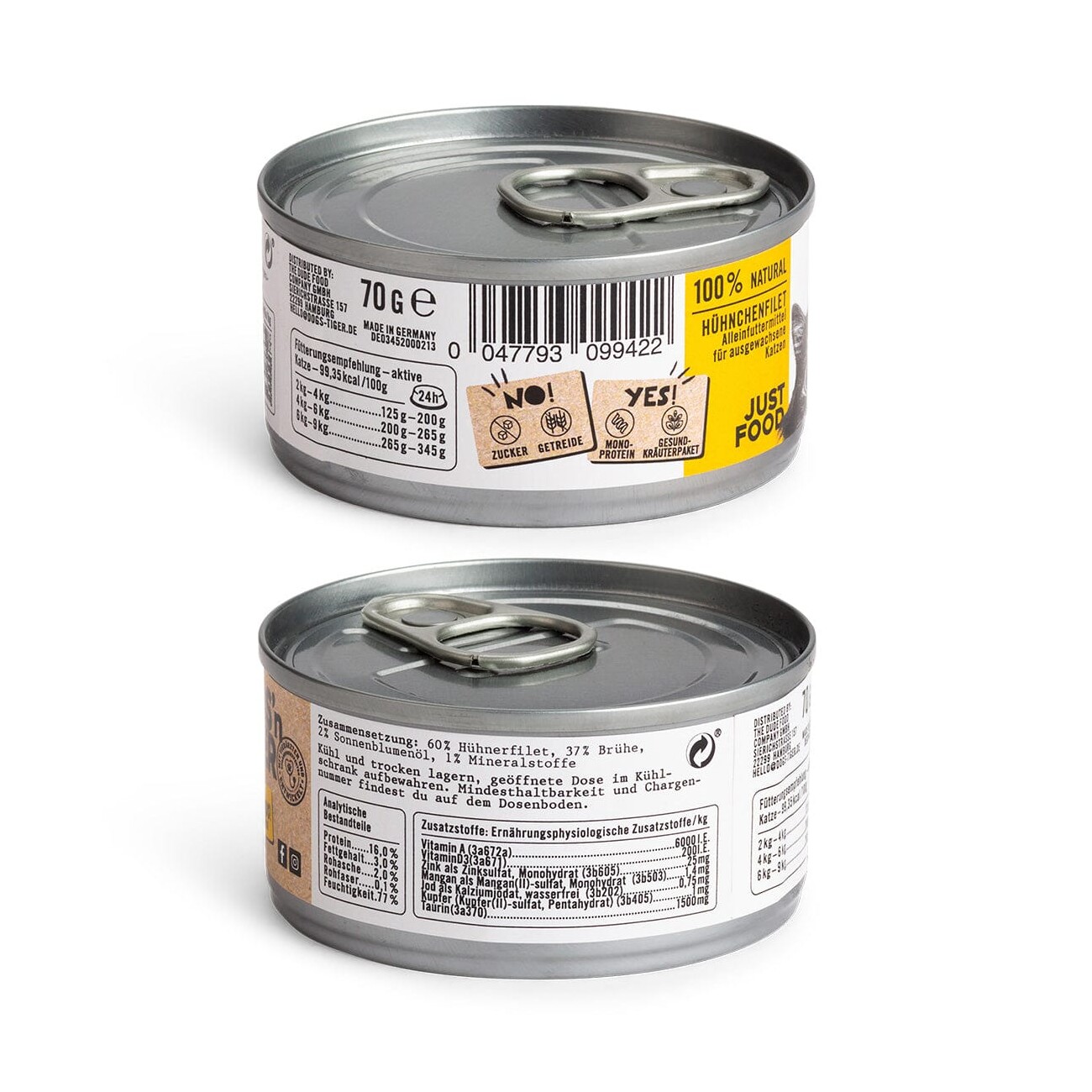 Dogs'n Tiger Katzenassfutter Genuss 12x70 g