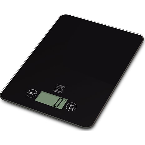 Digital køkkenvægt - sort glas (15 kg)