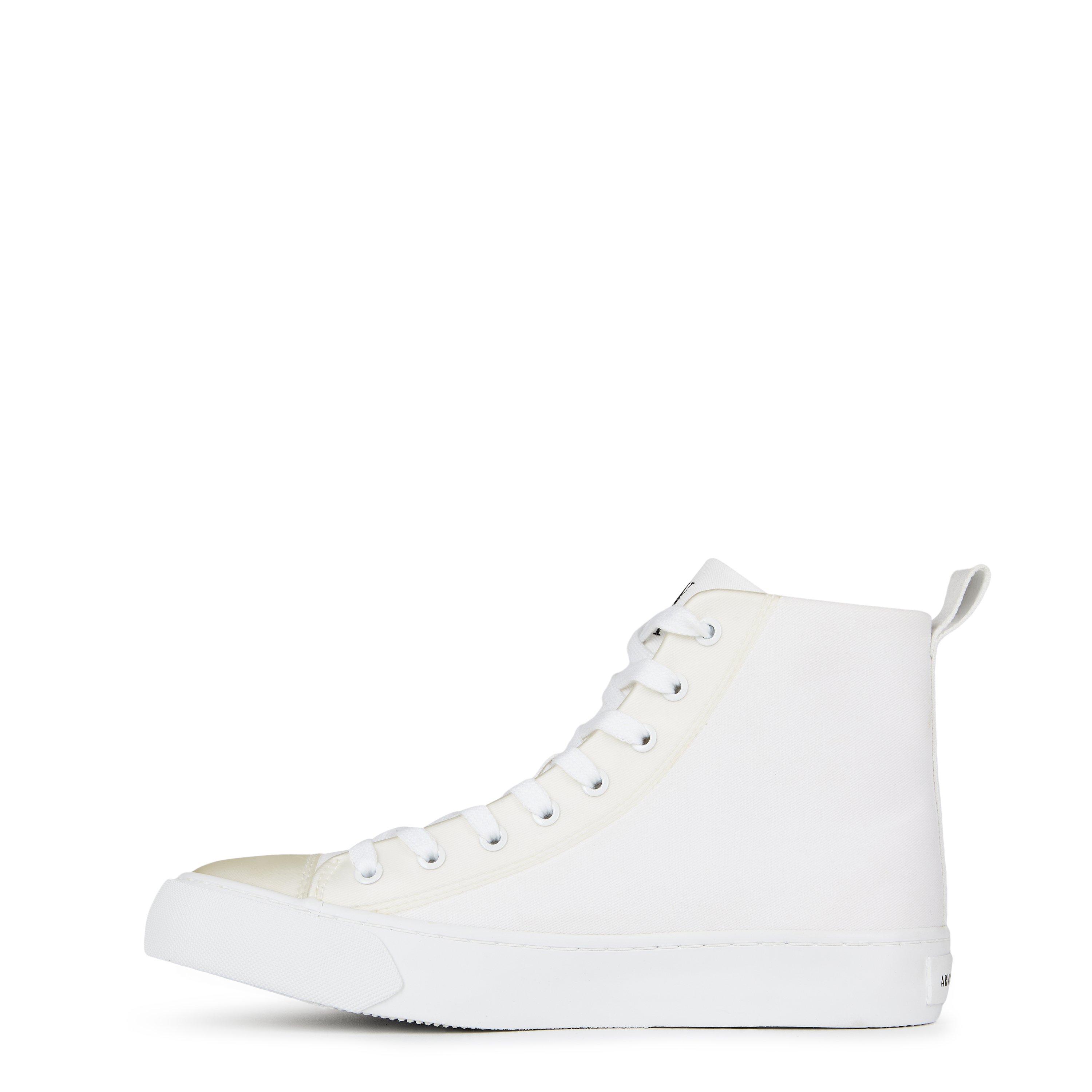 Armani Exchange High Top Cotton Trainers