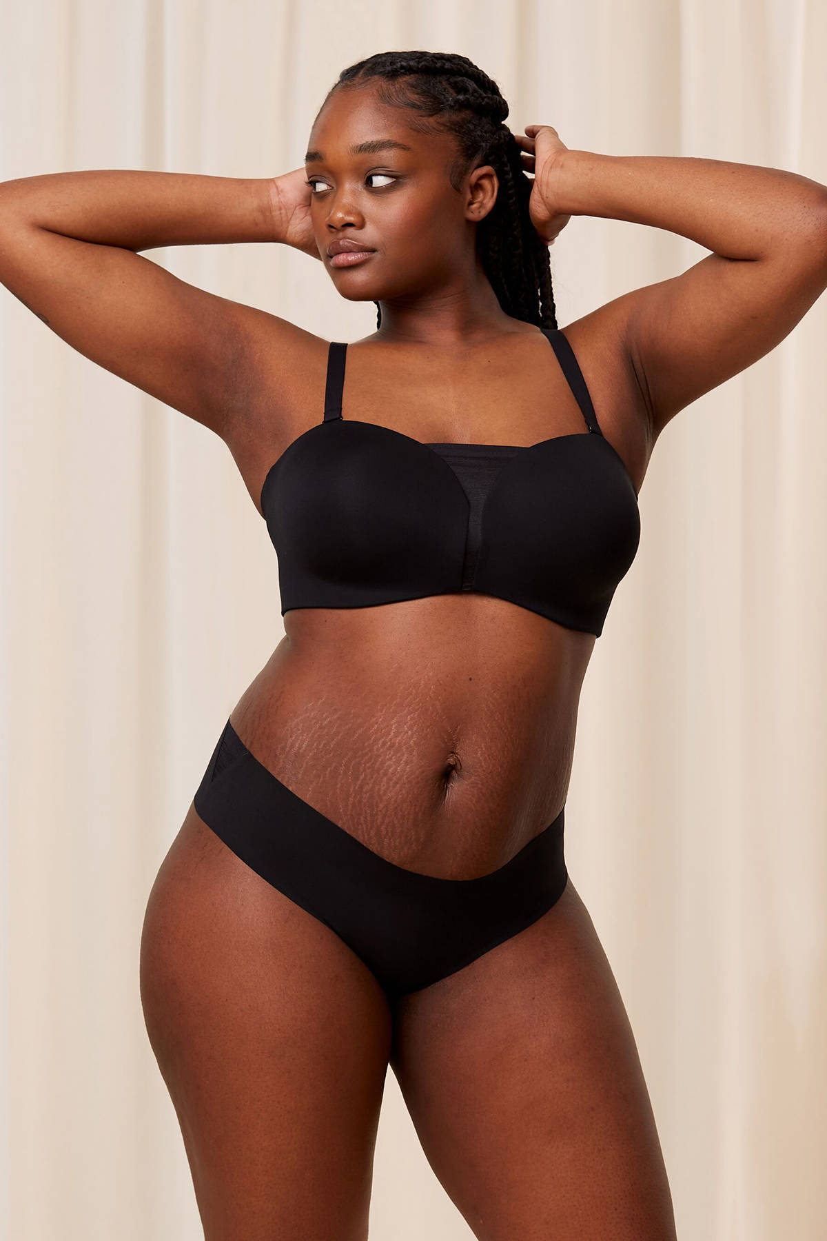 Triumph voorgevormde strapless bh zonder beugel Flex Smart zwart