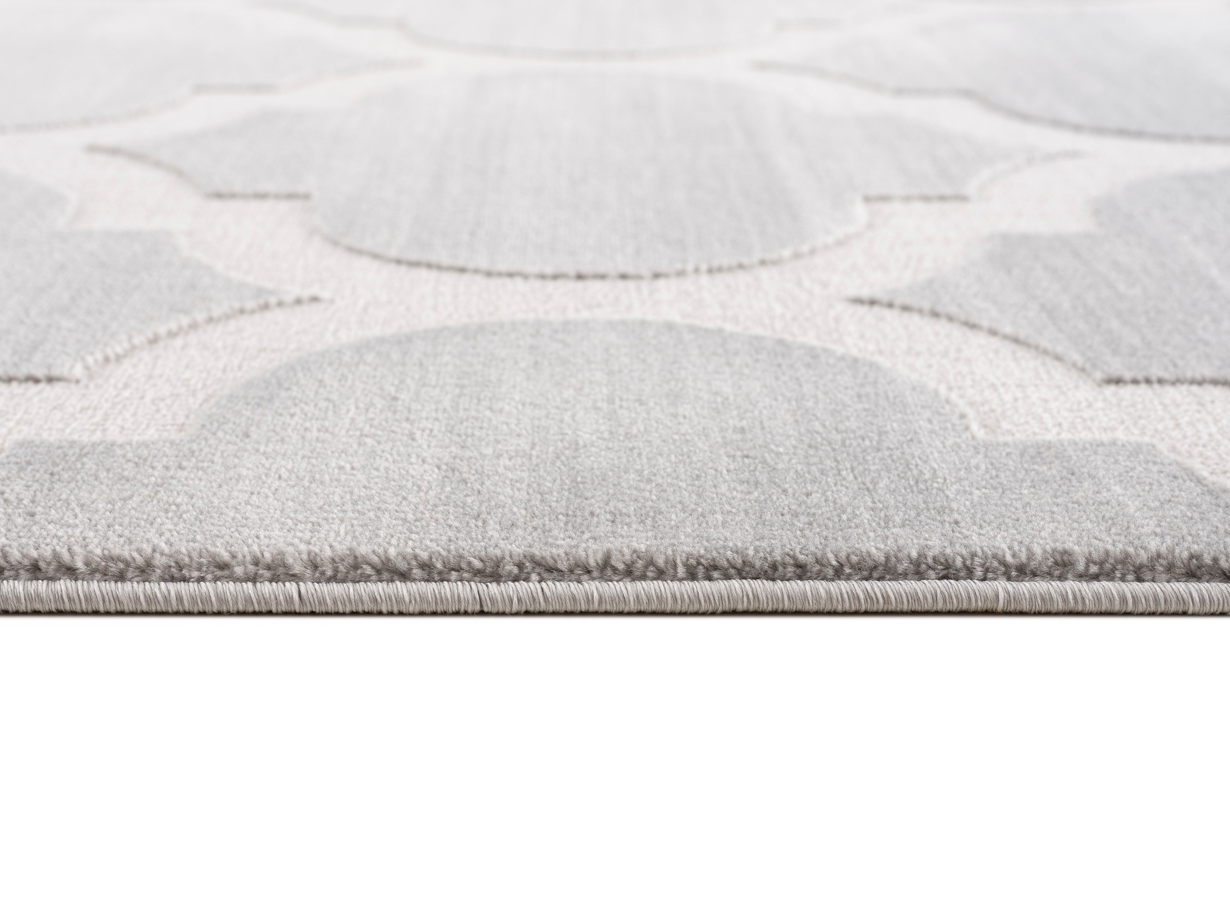 Home affaire Teppich »Fenris« rechteckig 12 mm Höhe Konturenschnitt, 3D-Design, flacher Teppich, Kurzflor, weich, elegant