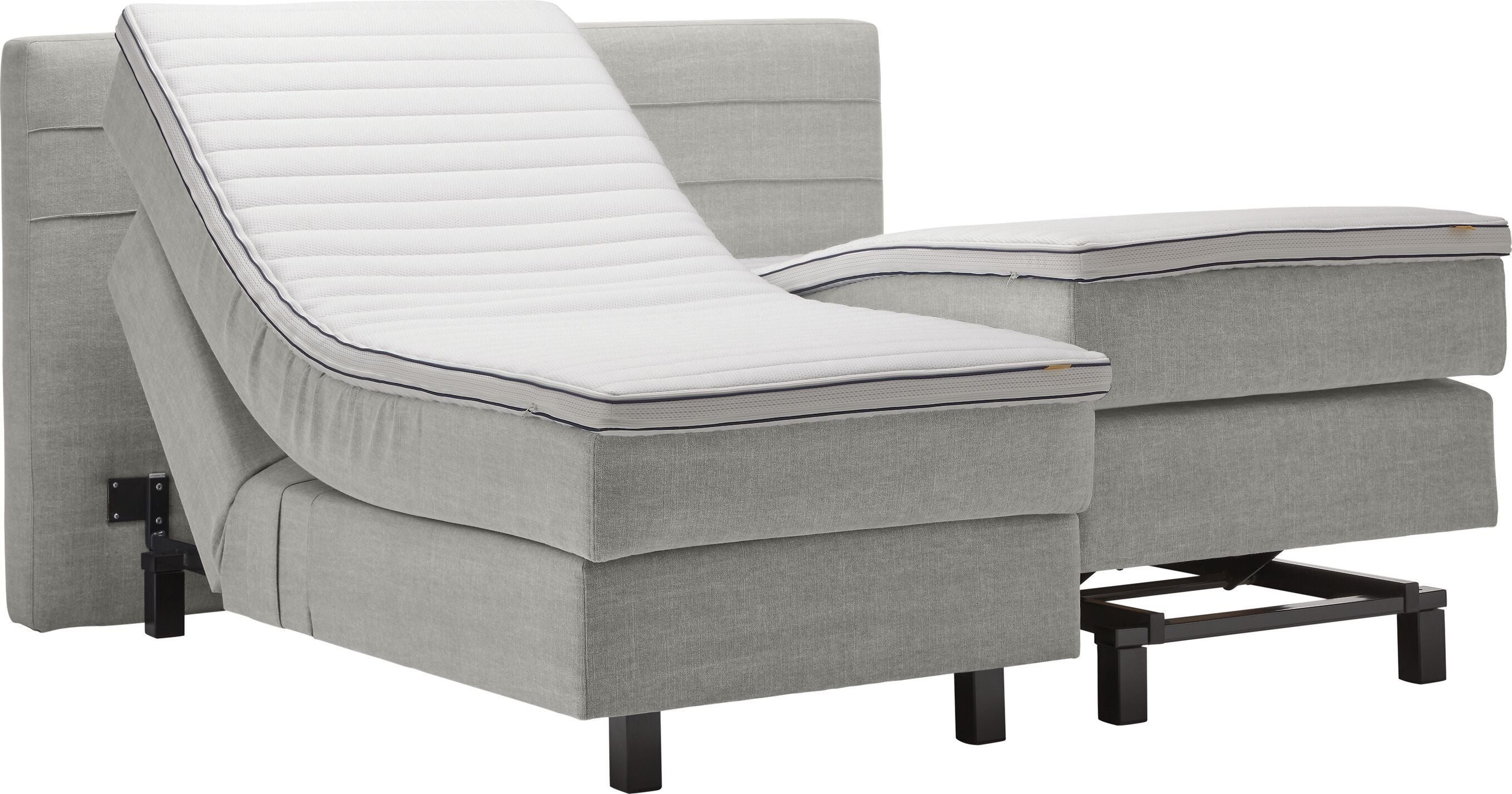 bico GOODNIGHT Boxspringbett - Mausgrau / B: 180.0 cm x T: 200.0 cm