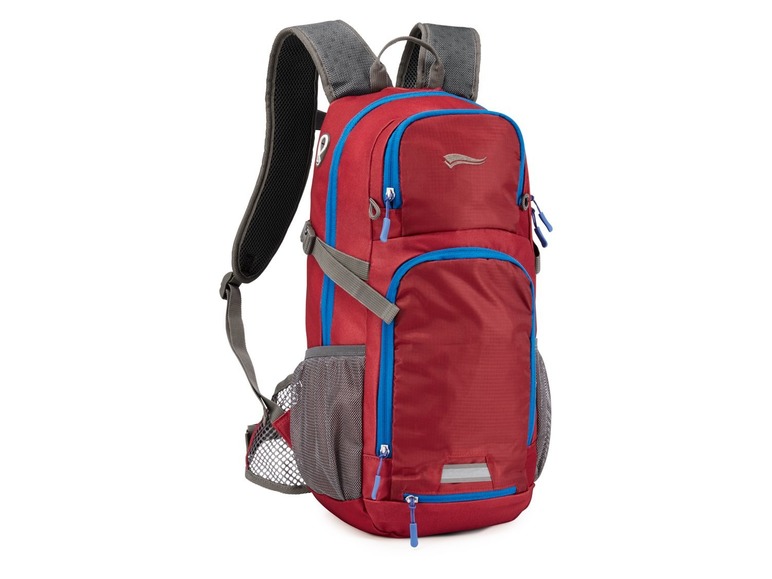 CRIVIT® -rugzak, 16 l volume, voor fietsen, met fluitje, inclusief helmnet