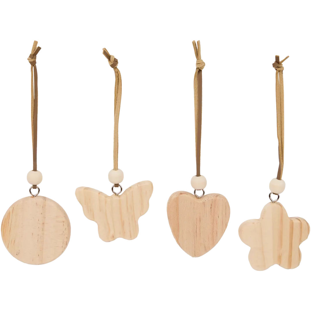 Hobby Flora decoratieve hangers 4-delig