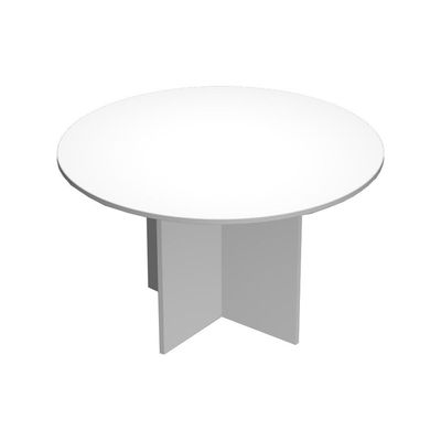 Table de réunion Trend - ronde - diam 120 - blanc