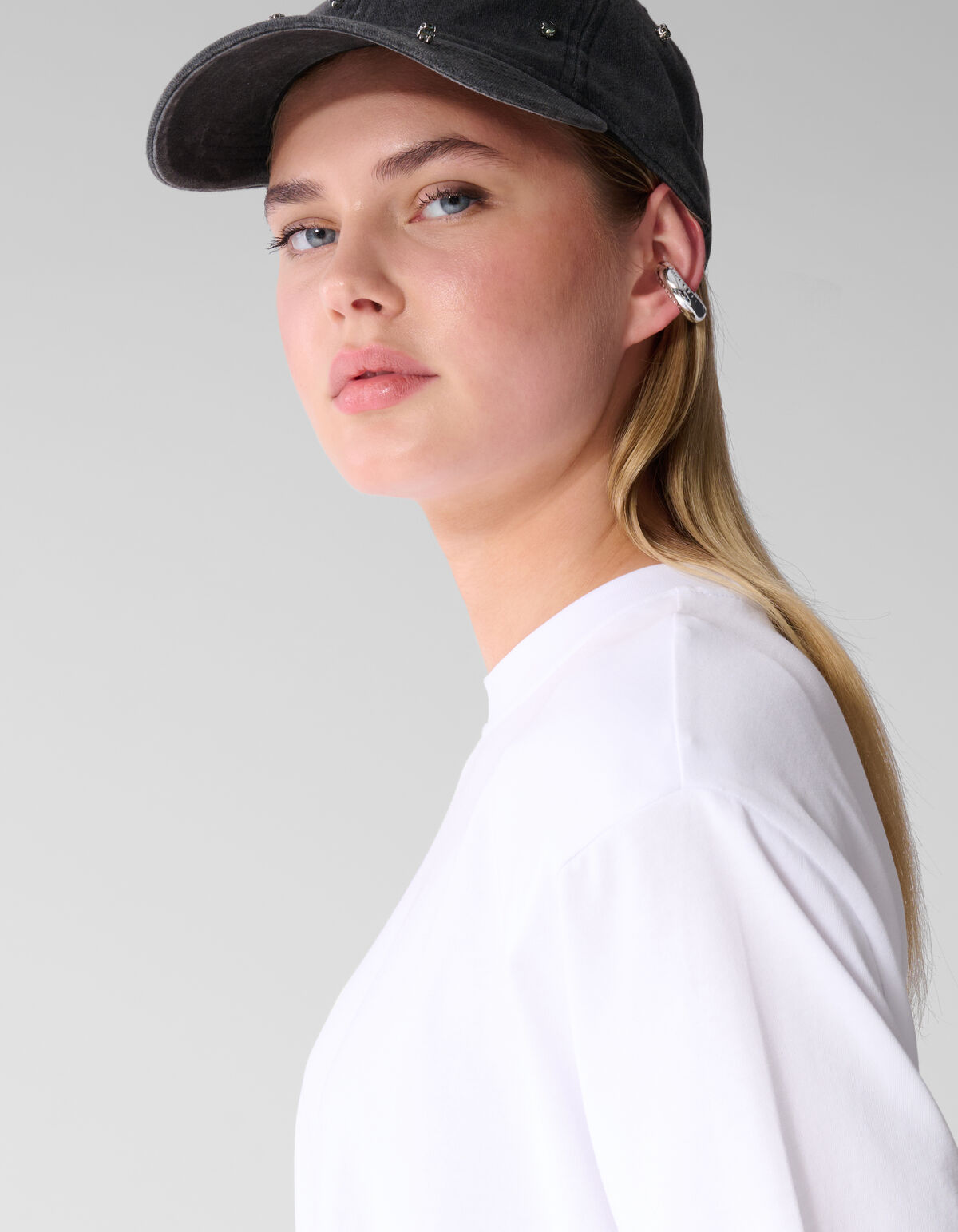 Split T-shirt Wit