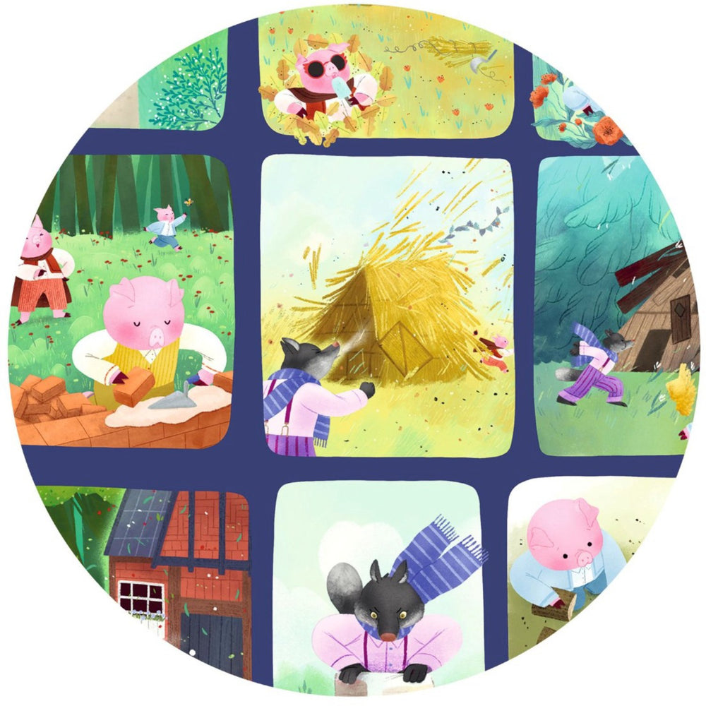 Køb Djeco Story Puzzle, De 3 Små Grise - 35 Brikker