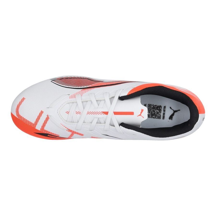 PUMA Ultra 5 Play FG/AG Unlimited - Blanc/Noir/Glowing Red Femme