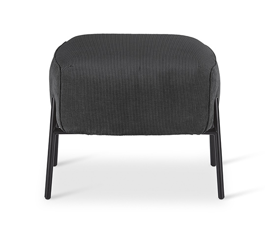 Design-Sessel mit Fußhocker – von SCAPA, anthrazit