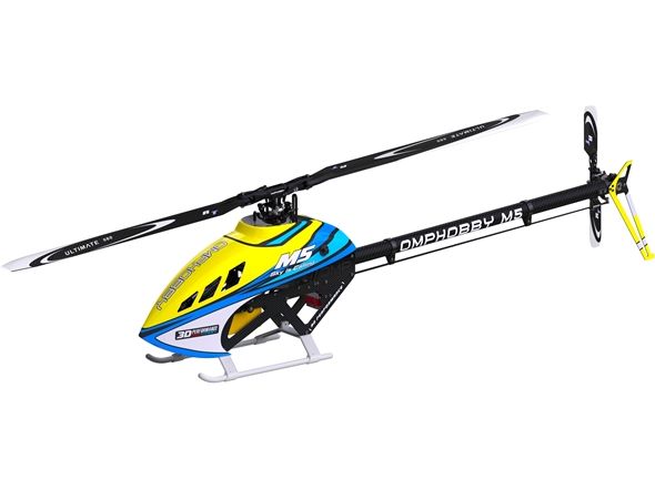 OMPHobby Helikopter M5 Solar-Yellow Bausatz und Rotorblätte M5 vielseitiger Modellheli