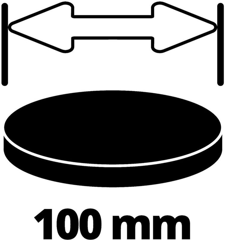 Einhell - Reinigingspadsset - 6-delig - Ø100 mm - Dikte 10 mm
