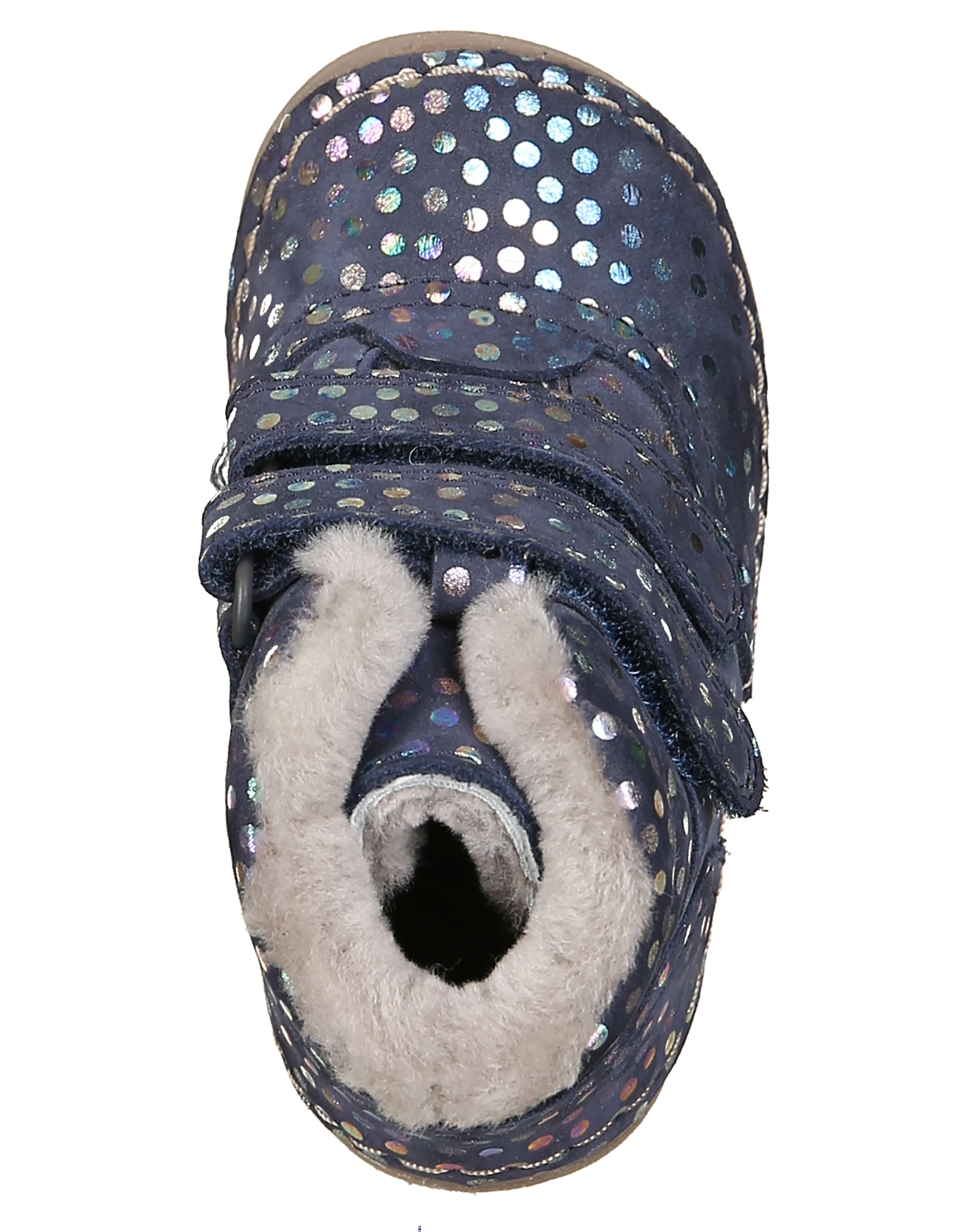 Klett-Booties PAIX WINTER - DOTS in blue