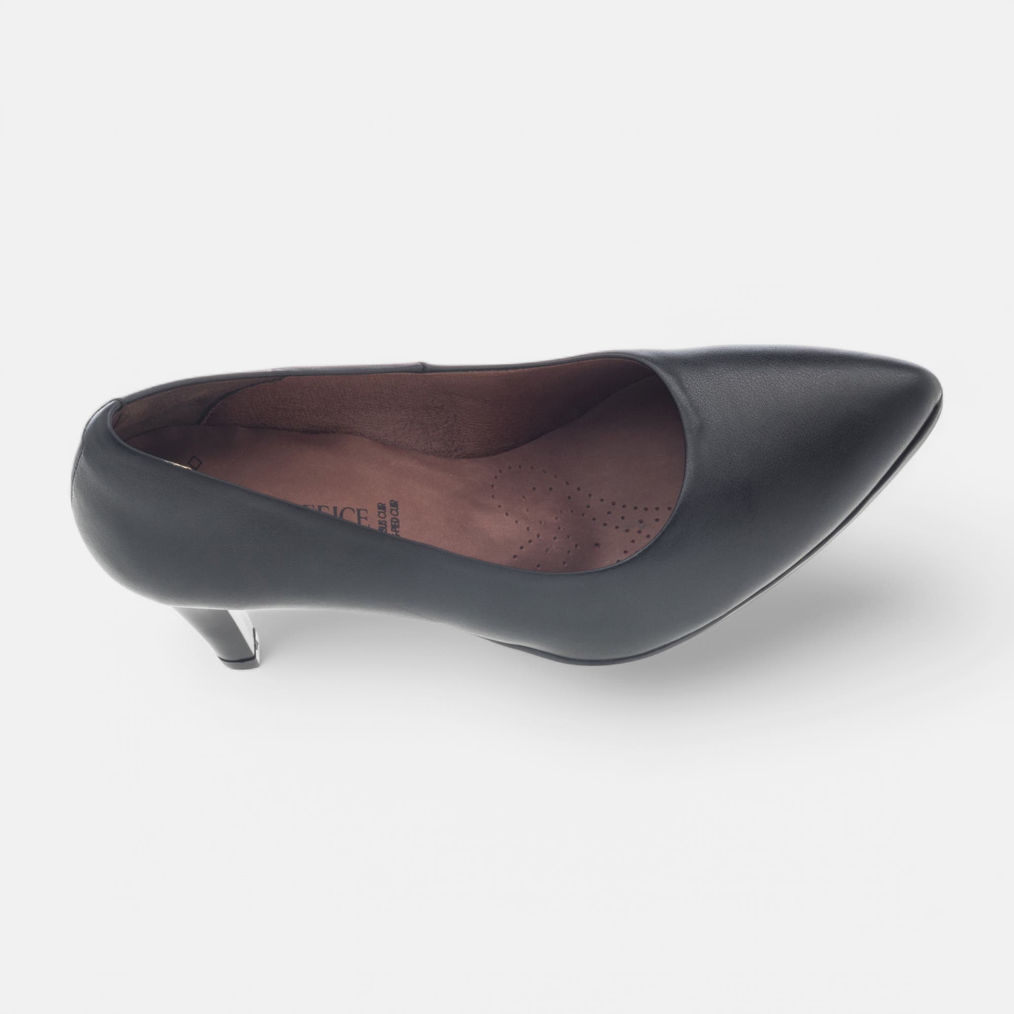 Escarpins à talon Femme en cuir noir