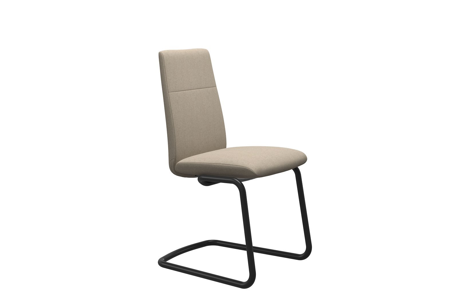 Chilli spisestol Tekstil Calido - Light Beige - Sort
