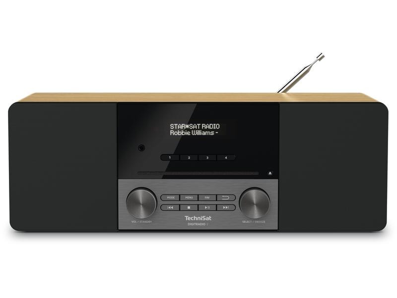 Technisat DigitRadio 3 Eiche DAB /UKW/CD-Stereoradio mit Bluetooth-Audiostreaming
