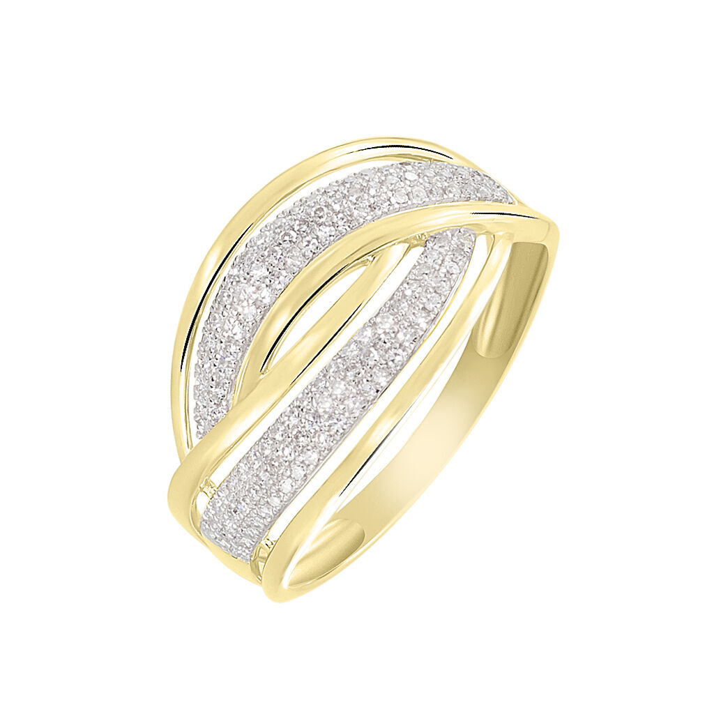 Bague Enora Or Jaune Diamant