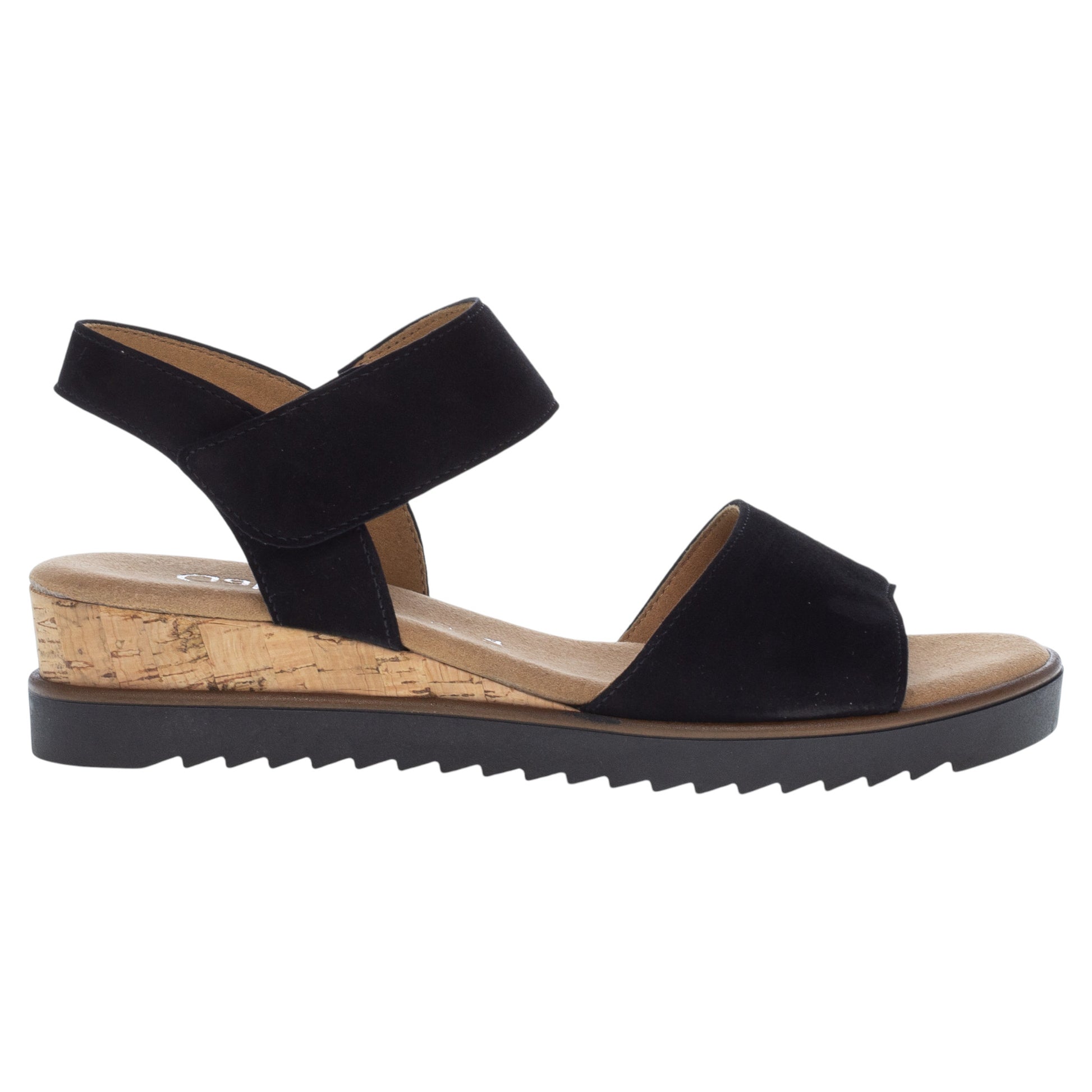 Sandaler med hæl, kvinder, sort