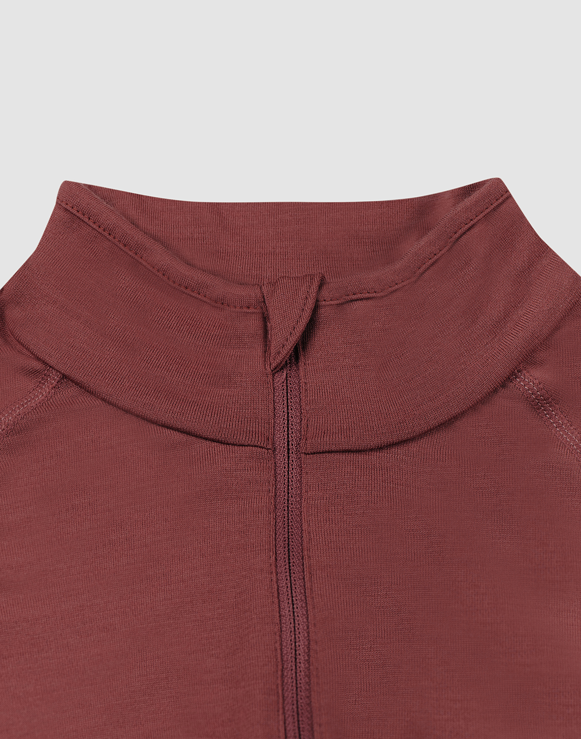 Shirt met halve rits van merinowol voor dames - Gratis