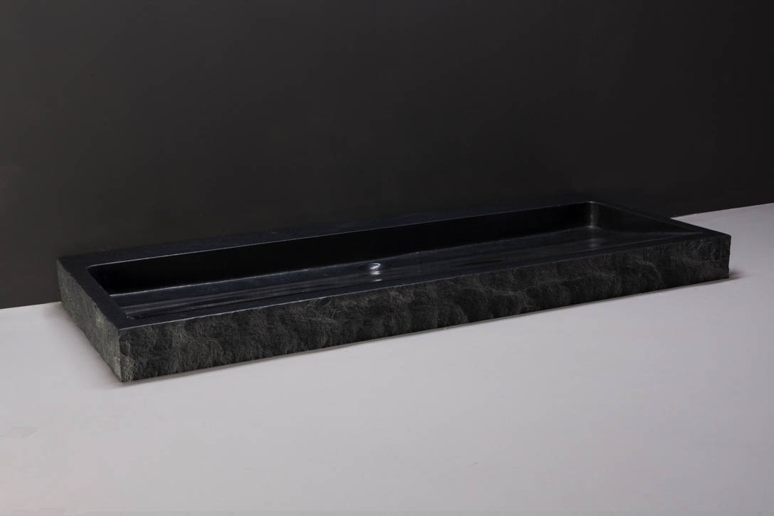 Forzalaqua Palermo wastafel 120x50cm met kraangat graniet gekapt