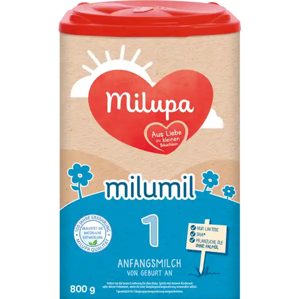 Milumil 1 Anfangsmilch von Geburt an