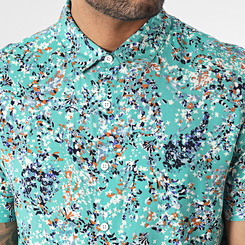 Chemise Manches Courtes Vert
