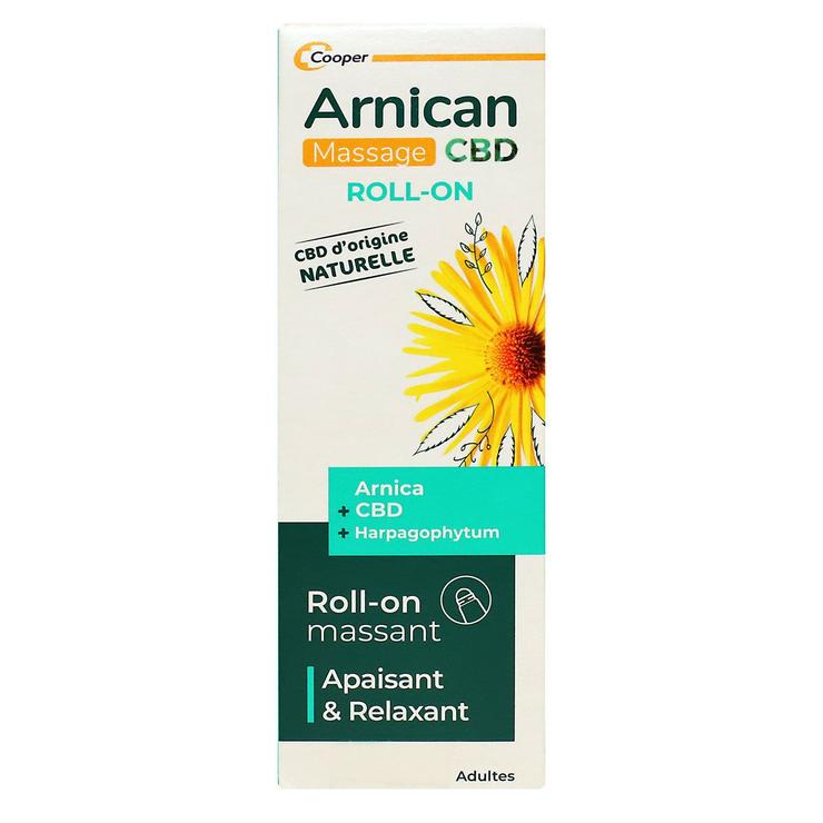 Arnican CBD massage roll-on apaisant relaxant 50ml