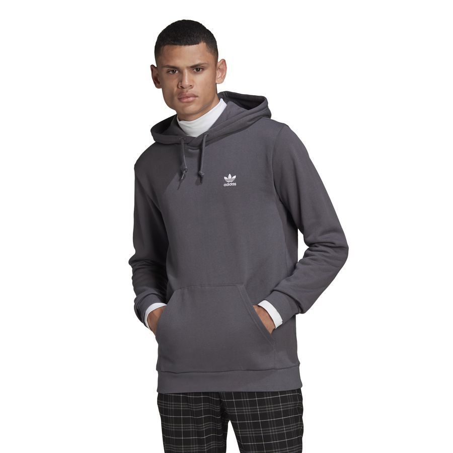 adidas Sweat à Capuche Essentials Trefoil - Gris