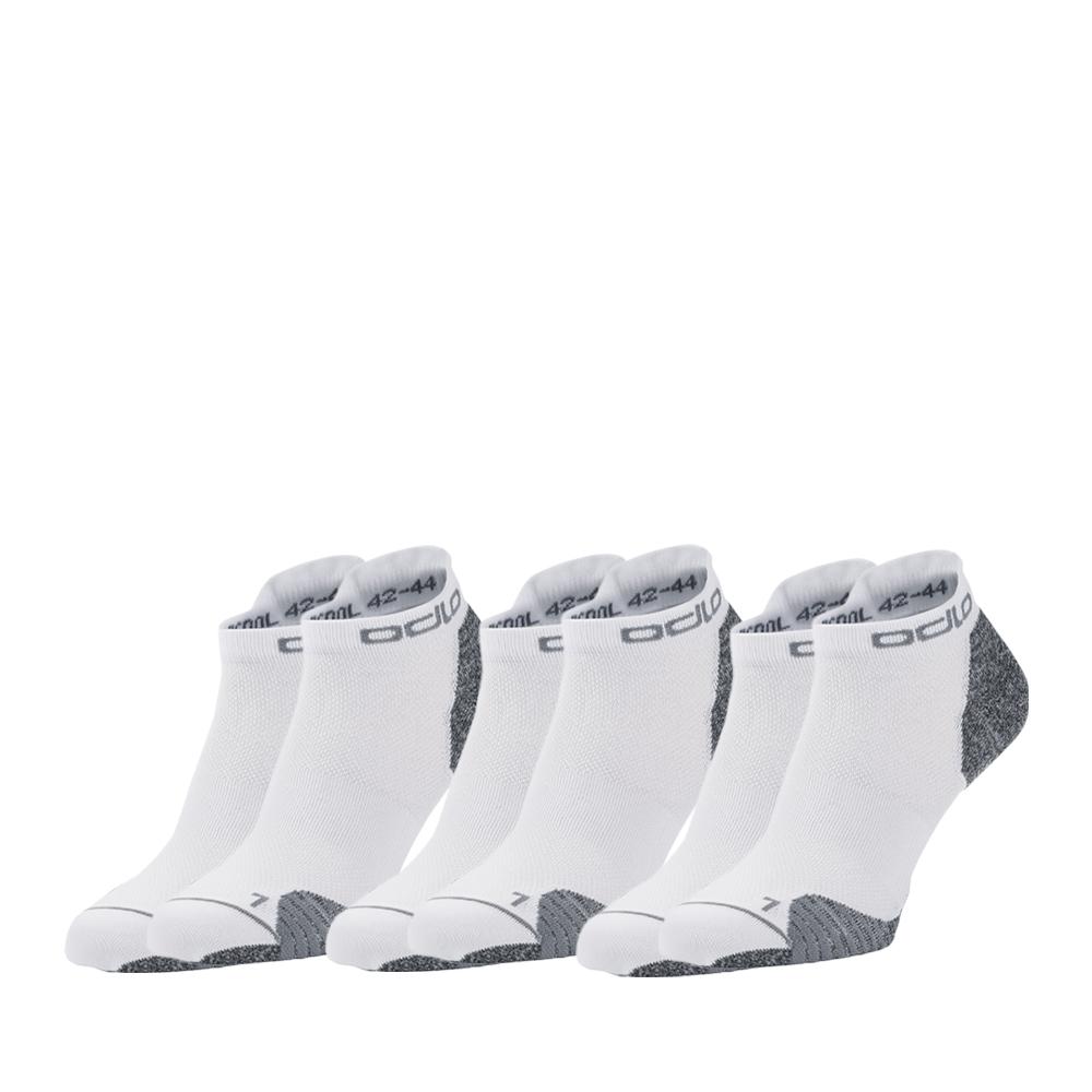 X3 Paires de Chaussettes Blanches Mixte Odlo Run 3