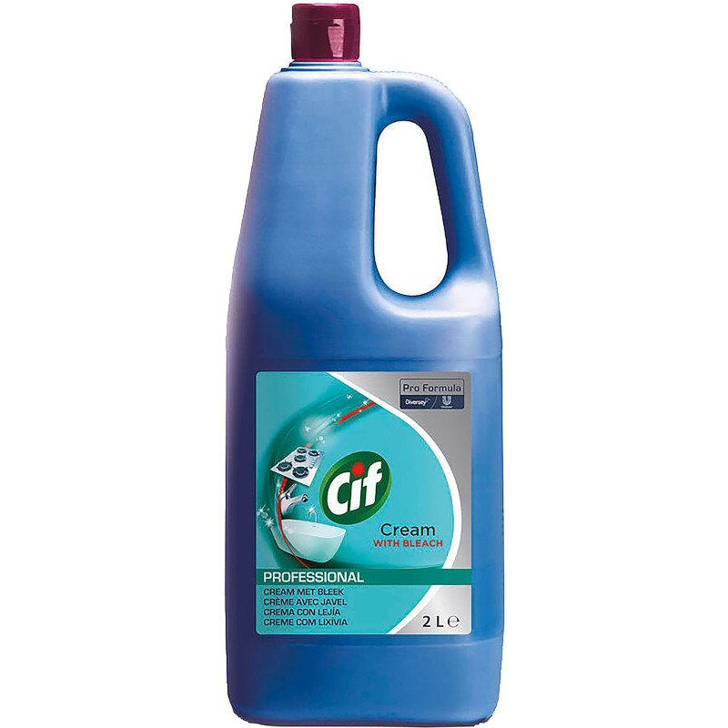 Crème à récurer avec Javel Cif professional - Bidon de 2 L