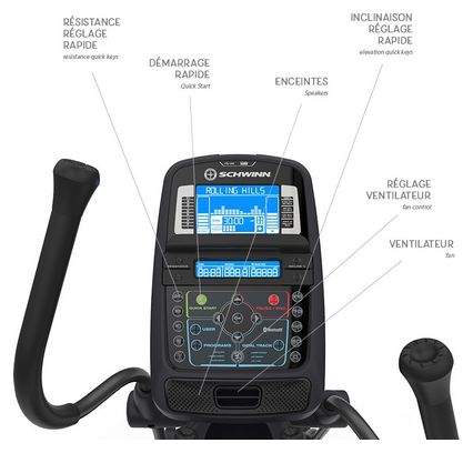 Vélo Elliptique connecté 570E Schwinn