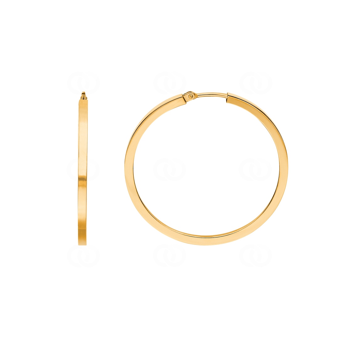 Kreolen 750/18 K Gelbgold 2 x 2mm Ø 22mm