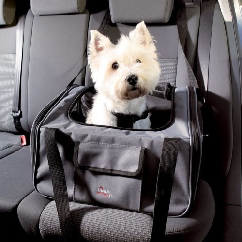 Assento elevatório para cães em carro, cinza