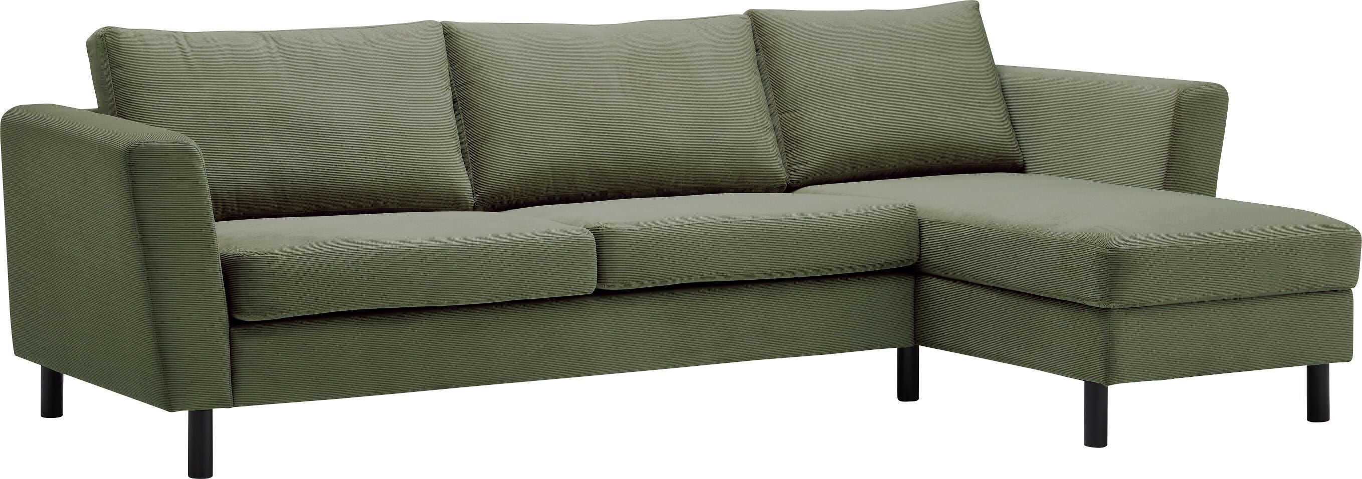 DIENER Ecksofa - Grün / B: 235.0 cm x T: 156.0 cm x H: 81.0 cm