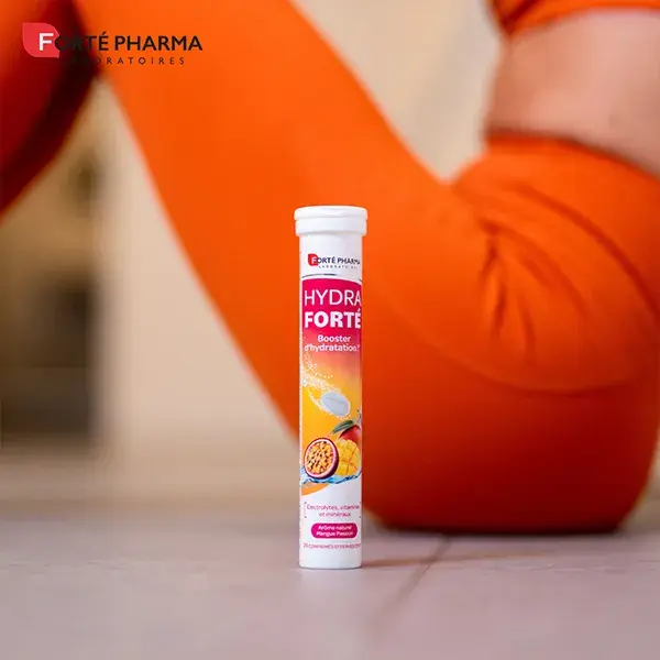 Forté Pharma HydraForté Hidratação Mango Passion Eletrólitos Vitaminas 24 comprimidos