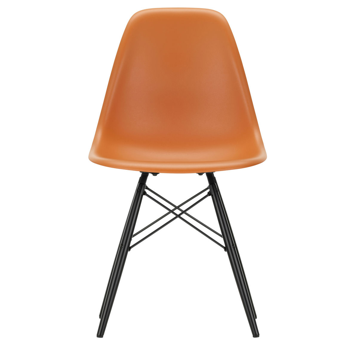 Eetkamerstoel DSW Rusty orange RE esdoorn zwart