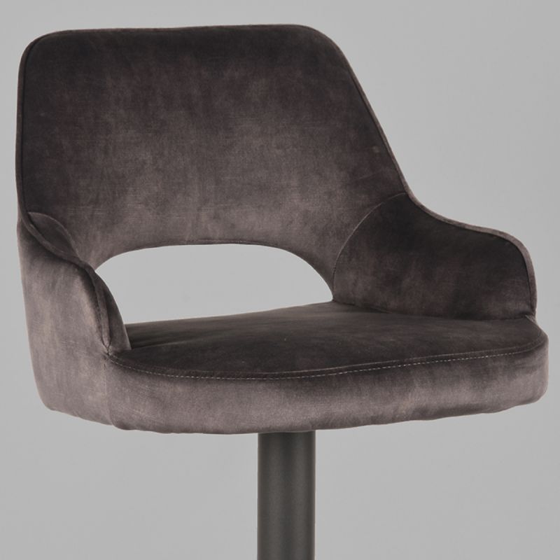 Barkruk Antraciet CM-55.018 Fer B45 x D47 x H92 cm