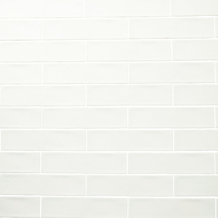 Carrelage mural Vernisse 7,5x30 cm blanc